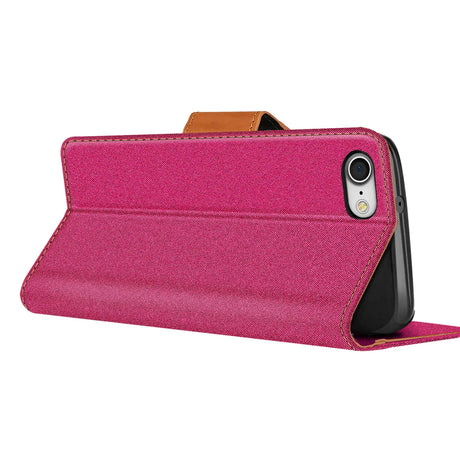 iPhone 7 / 8 / SE 2 / SE 3 Klapphülle im Jeanslook mit Karten- und Geldfach