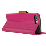 iPhone 7 Plus / 8 Plus Klapphülle im Jeanslook mit Karten- und Geldfach