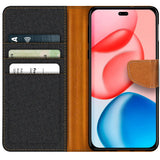 Honor 400 Pro Klapphülle im Jeanslook mit Karten- und Geldfach