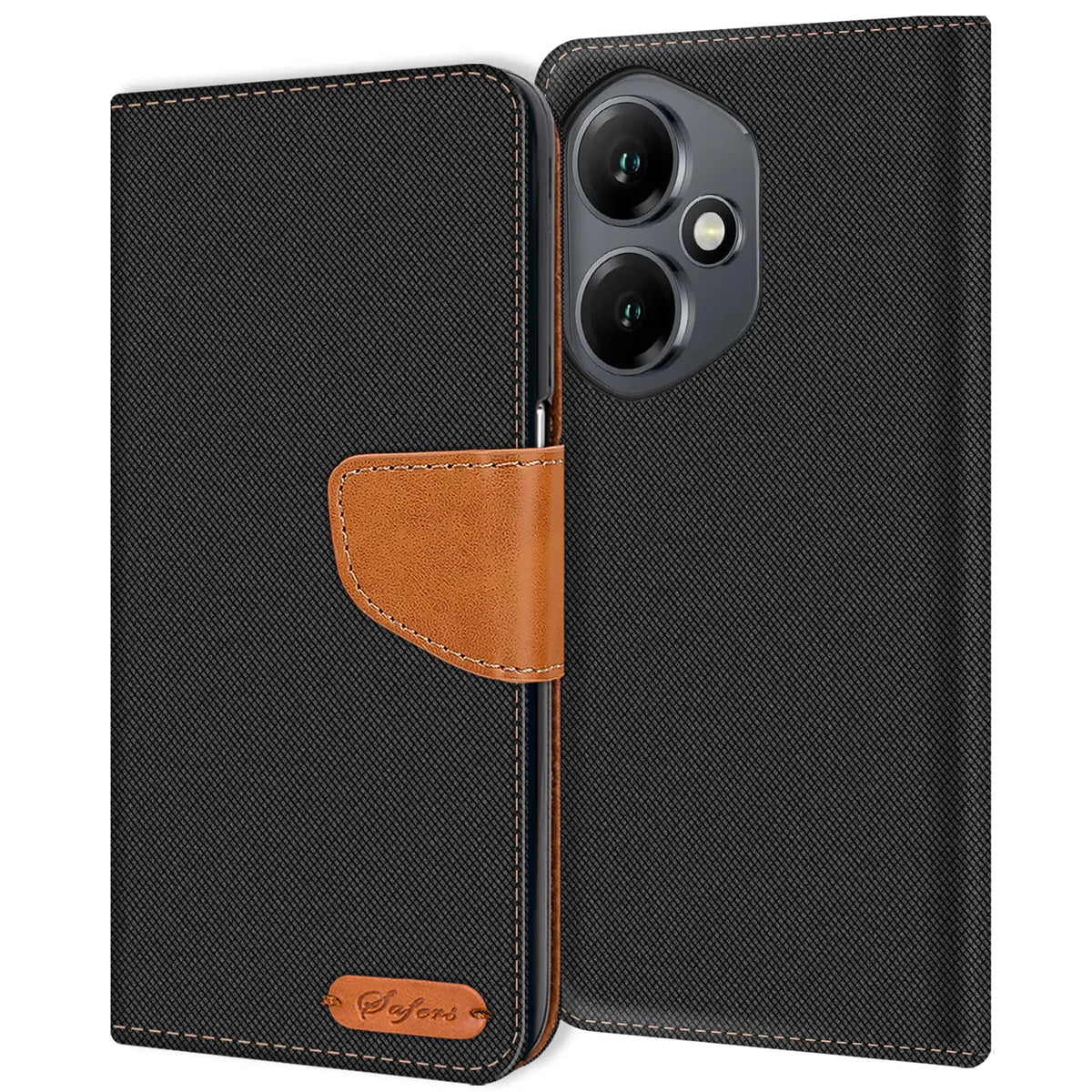 Honor 400 Klapphülle im Jeanslook mit Karten- und Geldfach