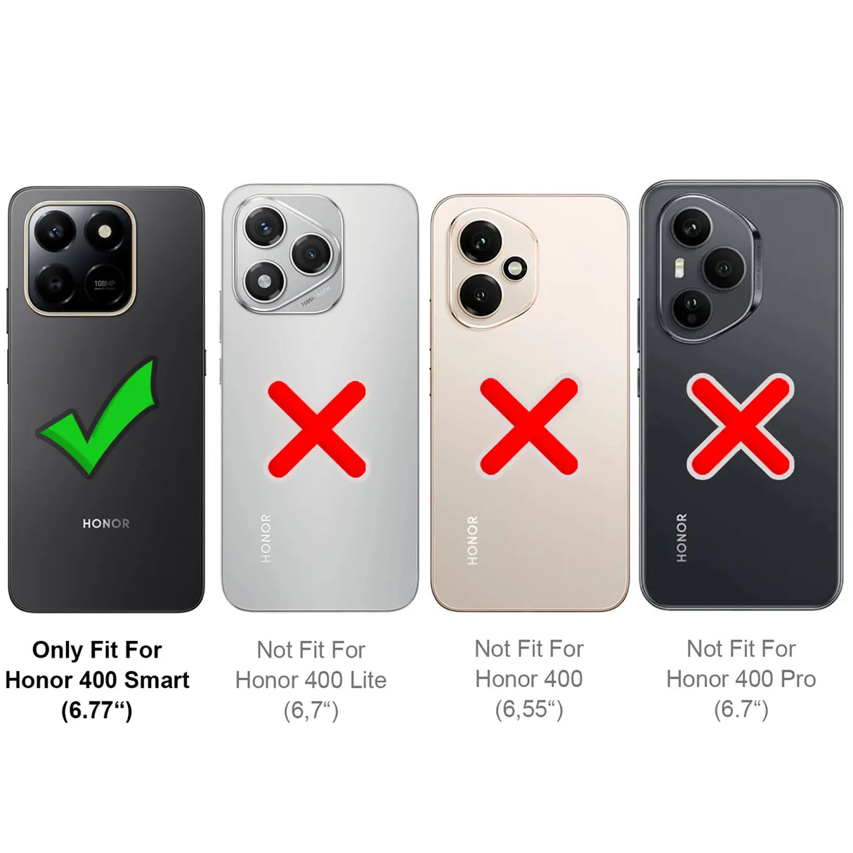 Honor 400 Smart Klapphülle im Jeanslook mit Karten- und Geldfach