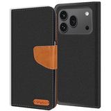 Honor 600 Pro - Textil Klapphülle Kartenfach