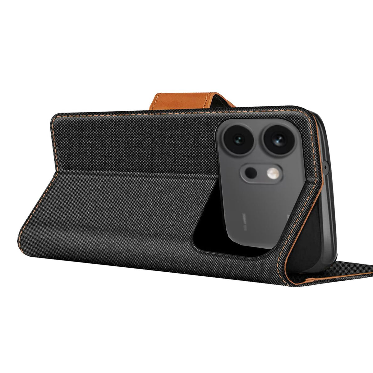 Honor 600 - Textil Klapphülle Kartenfach
