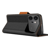 Honor 600 - Textil Klapphülle Kartenfach