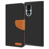 Honor 80 Klapphülle im Jeanslook mit Karten- und Geldfach