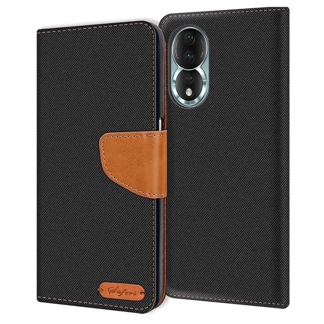 Honor 80 Klapphülle im Jeanslook mit Karten- und Geldfach