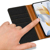 Honor 90 Klapphülle im Jeanslook mit Karten- und Geldfach