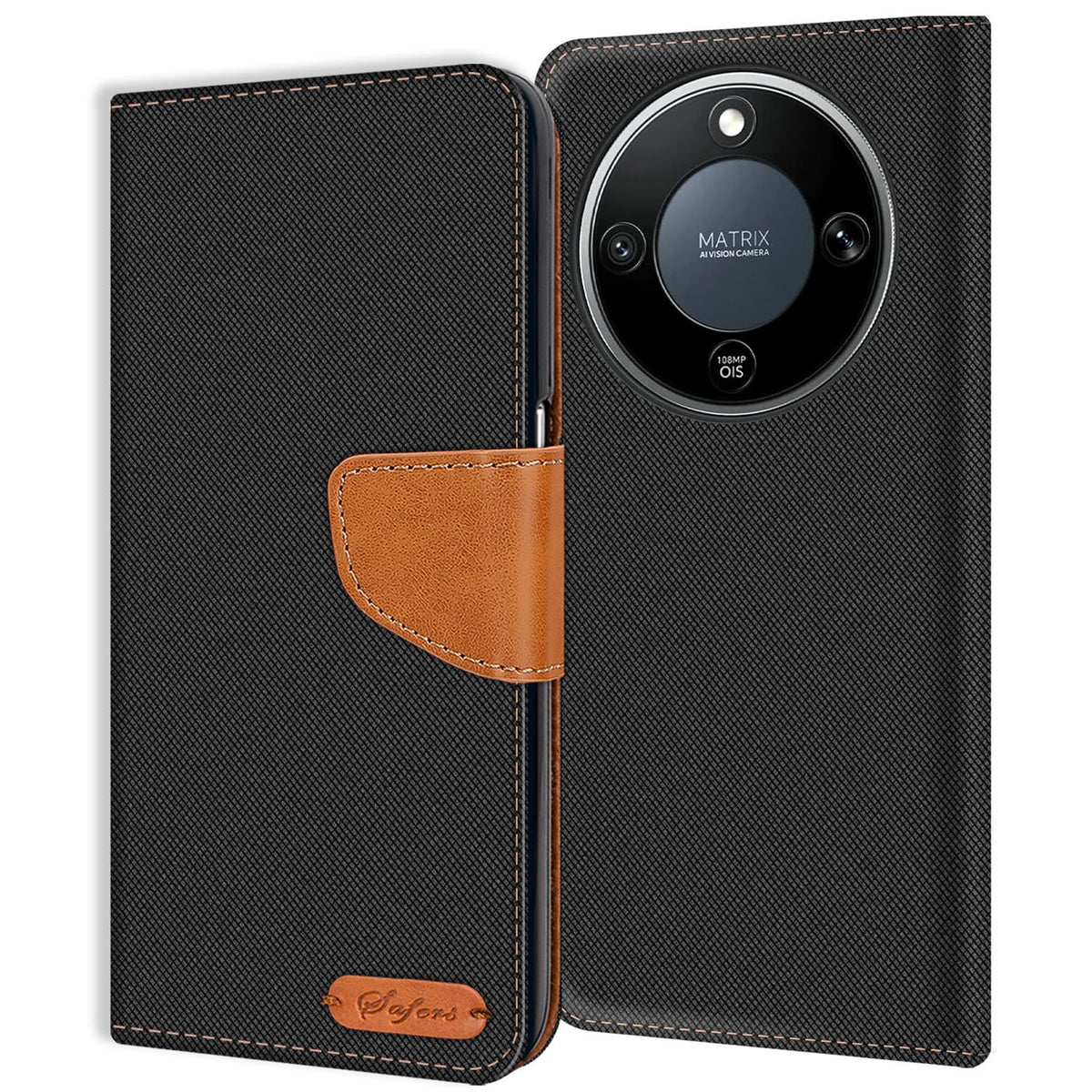 Honor Magic 8 Lite - Textil Klapphülle Kartenfach