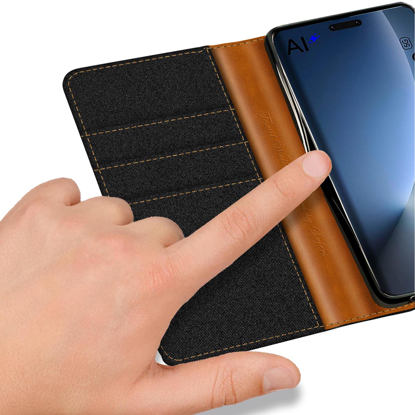 Honor Magic 8 Pro - Textil Klapphülle Kartenfach