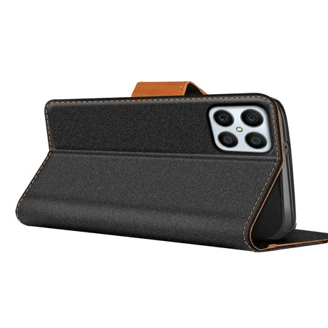 Honor X8 Klapphülle im Jeanslook mit Karten- und Geldfach