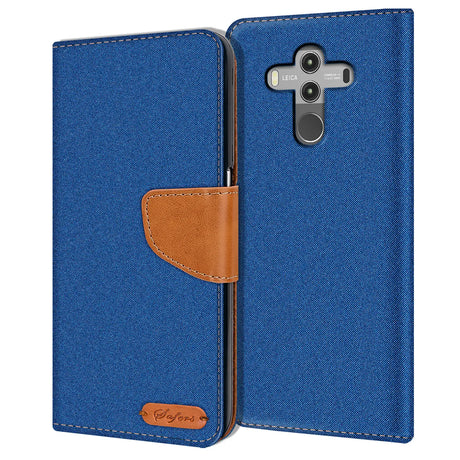 Huawei Mate 10 Pro Klapphülle im Jeanslook mit Karten- und Geldfach