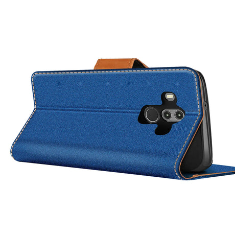 Huawei Mate 10 Pro Klapphülle im Jeanslook mit Karten- und Geldfach