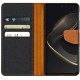 Huawei Nova 12 SE Klapphülle im Jeanslook mit Karten- und Geldfach