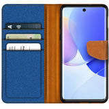 Huawei Nova 9 / Honor 50 Klapphülle im Jeanslook mit Karten- und Geldfach