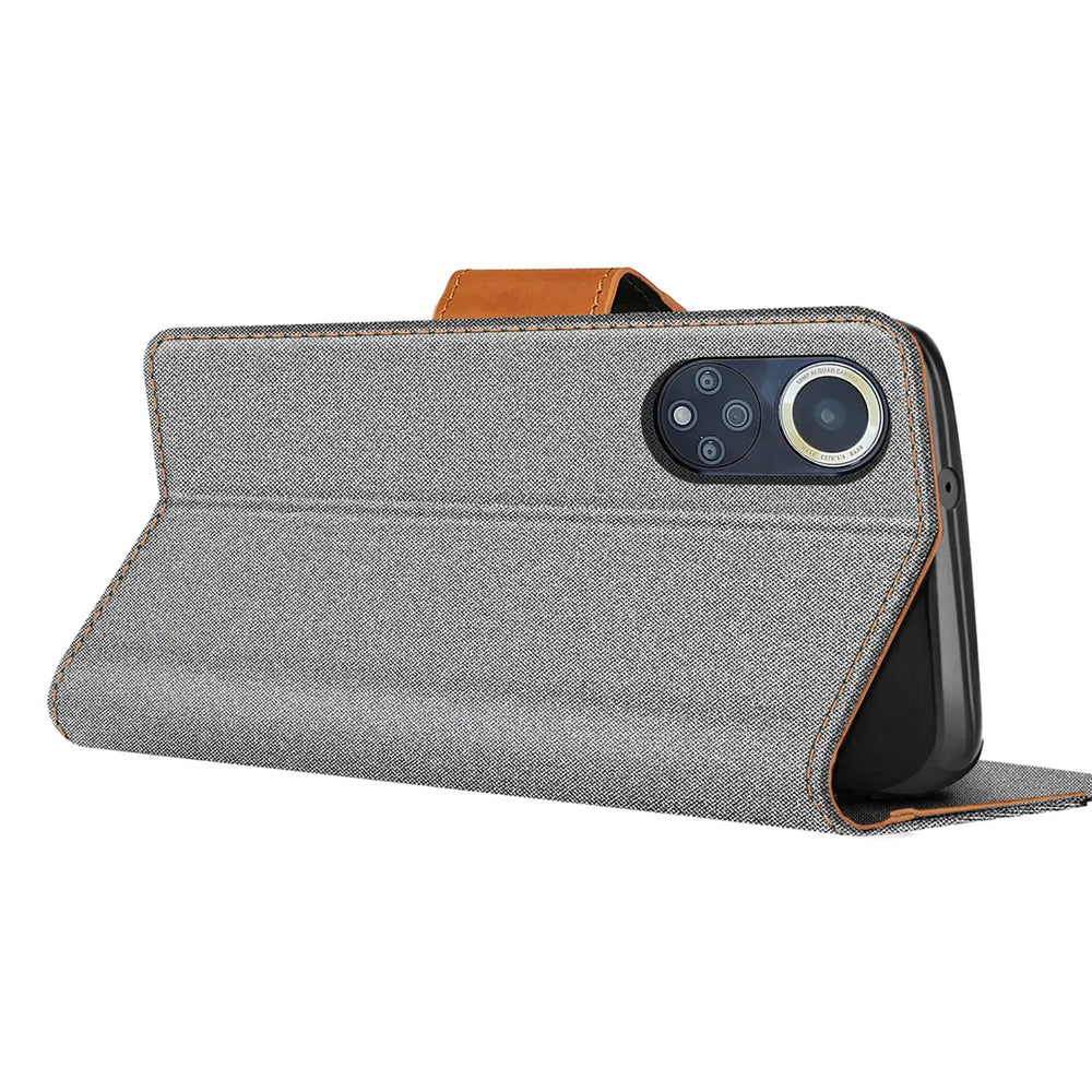 Huawei Nova 9 / Honor 50 Klapphülle im Jeanslook mit Karten- und Geldfach