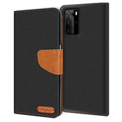 Huawei P40 Pro Klapphülle im Jeanslook mit Karten- und Geldfach