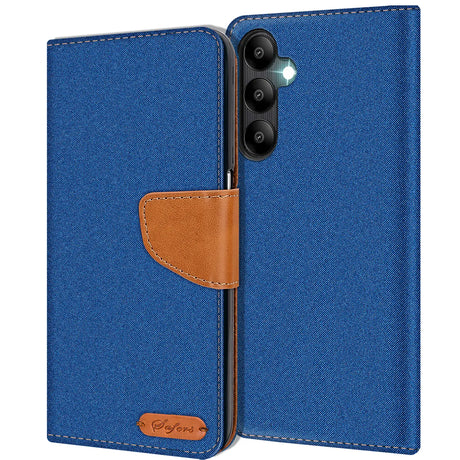 Samsung Galaxy A05s Klapphülle im Jeanslook mit Karten- und Geldfach