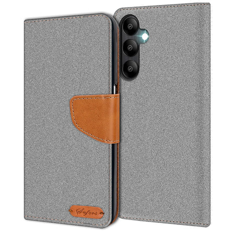 Samsung Galaxy A05s Klapphülle im Jeanslook mit Karten- und Geldfach