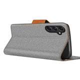 Samsung Galaxy A05s Klapphülle im Jeanslook mit Karten- und Geldfach