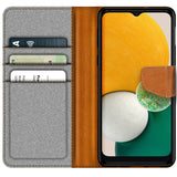 Samsung Galaxy A13 5G / A04s Klapphülle im Jeanslook mit Karten- und Geldfach