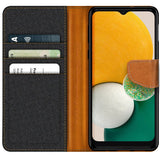 Samsung Galaxy A13 5G / A04s Klapphülle im Jeanslook mit Karten- und Geldfach