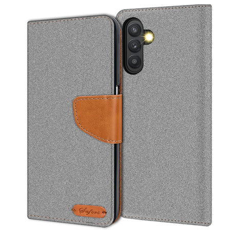 Samsung Galaxy A14 4G / 5G Klapphülle im Jeanslook mit Karten- und Geldfach