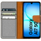 Samsung Galaxy A17 5G Klapphülle im Jeanslook mit Karten- und Geldfach