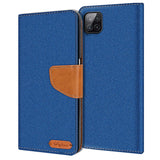 Samsung Galaxy A22 5G Klapphülle im Jeanslook mit Karten- und Geldfach