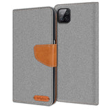 Samsung Galaxy A22 5G Klapphülle im Jeanslook mit Karten- und Geldfach