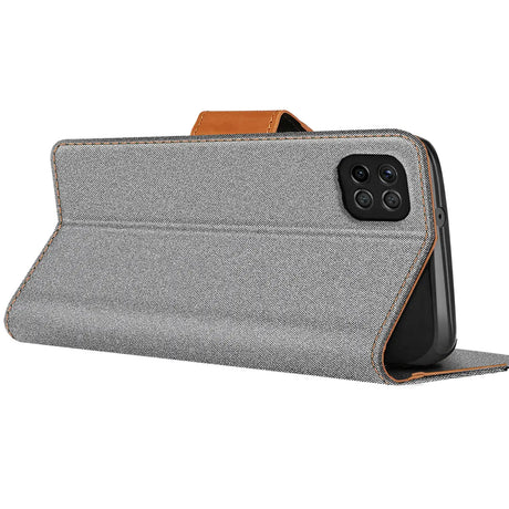 Samsung Galaxy A22 5G Klapphülle im Jeanslook mit Karten- und Geldfach