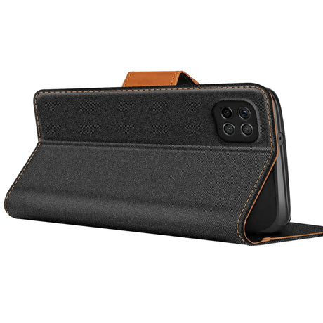 Samsung Galaxy A22 5G Klapphülle im Jeanslook mit Karten- und Geldfach