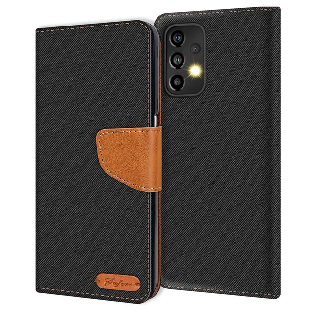Samsung Galaxy A23 5G Klapphülle im Jeanslook mit Karten- und Geldfach