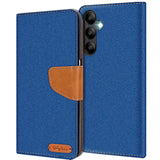 Samsung Galaxy A25 5G Klapphülle im Jeanslook mit Karten- und Geldfach