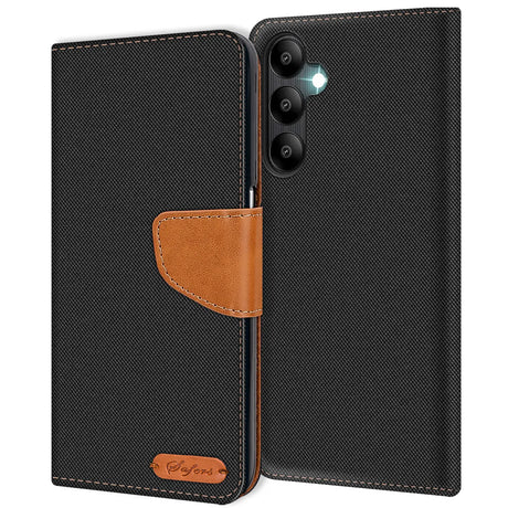 Samsung Galaxy A25 5G Klapphülle im Jeanslook mit Karten- und Geldfach