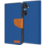 Samsung Galaxy A26 5G Klapphülle im Jeanslook mit Karten- und Geldfach