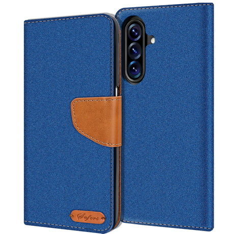 Samsung Galaxy A27 5G Klapphülle im Jeanslook mit Karten- und Geldfach
