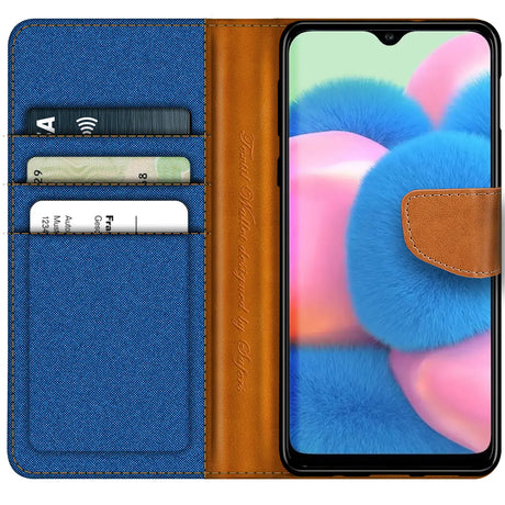 Samsung Galaxy A32 5G Klapphülle im Jeanslook mit Karten- und Geldfach