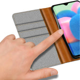 Samsung Galaxy A32 5G Klapphülle im Jeanslook mit Karten- und Geldfach