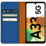 Samsung Galaxy A33 5G Klapphülle im Jeanslook mit Karten- und Geldfach