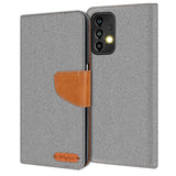 Samsung Galaxy A33 5G Klapphülle im Jeanslook mit Karten- und Geldfach