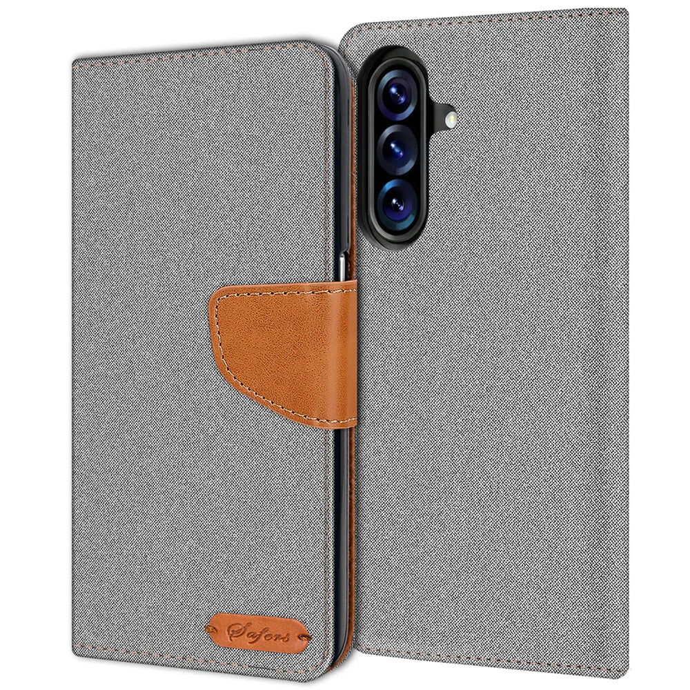 Samsung Galaxy A37 5G Klapphülle im Jeanslook mit Karten- und Geldfach