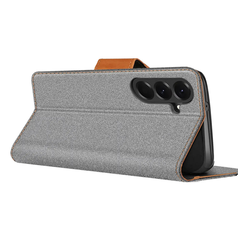 Samsung Galaxy A37 5G Klapphülle im Jeanslook mit Karten- und Geldfach