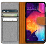 Samsung Galaxy A50 / A30s Klapphülle im Jeanslook mit Karten- und Geldfach