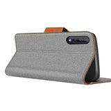 Samsung Galaxy A50 / A30s Klapphülle im Jeanslook mit Karten- und Geldfach