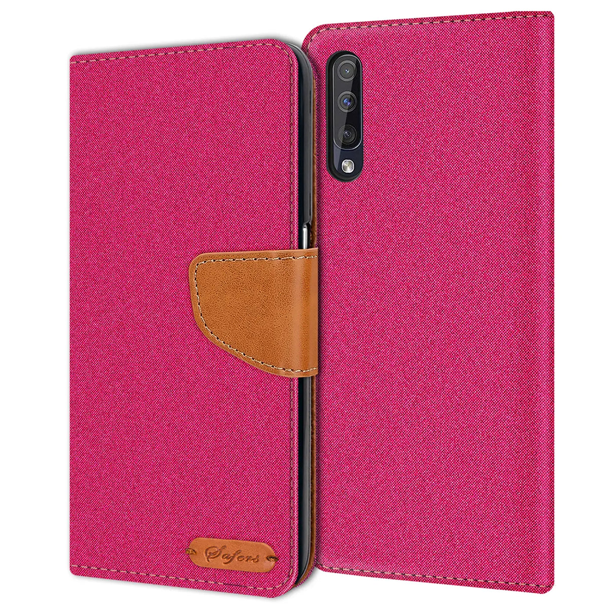 Samsung Galaxy A50 / A30s Klapphülle im Jeanslook mit Karten- und Geldfach