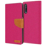 Samsung Galaxy A50 / A30s Klapphülle im Jeanslook mit Karten- und Geldfach