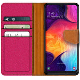 Samsung Galaxy A50 / A30s Klapphülle im Jeanslook mit Karten- und Geldfach