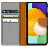 Samsung Galaxy A52 / A52 5G / A52S 5G Klapphülle im Jeanslook mit Karten- und Geldfach