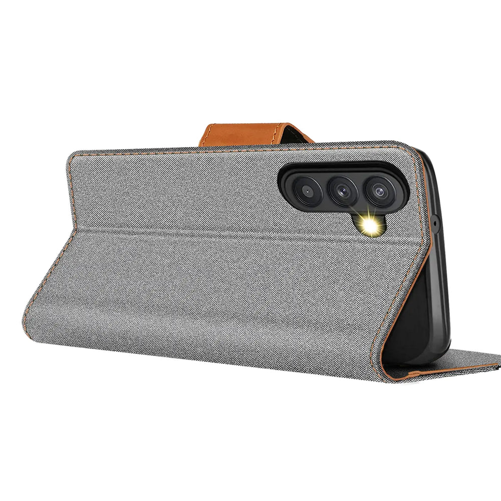 Samsung Galaxy A54 5G Klapphülle im Jeanslook mit Karten- und Geldfach