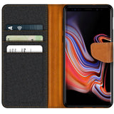 Samsung Galaxy Note 9 Klapphülle im Jeanslook mit Karten- und Geldfach